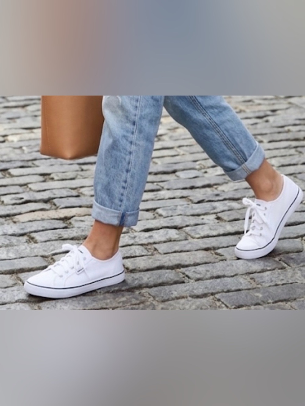 Keds White Canvas Low Top Sneakers